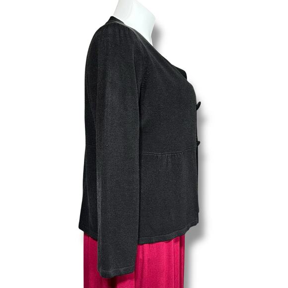 Christopher and Banks Womens Cardigan Sweater Button Down Long Sleeve Black XL - Picture 3 of 9